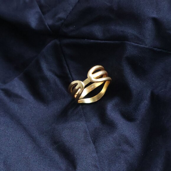 Authentic Julie Vos Wave Gold Adjustable Ring - Picture 3 of 3